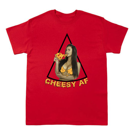 Cheesy Pizza Red T-shirt